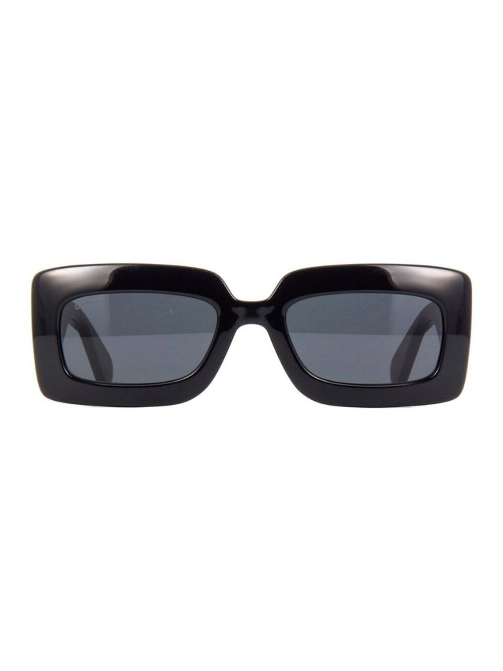 New Authentic Gucci Women's Black Rectangle  Sunglasses - Picture 2 of 5